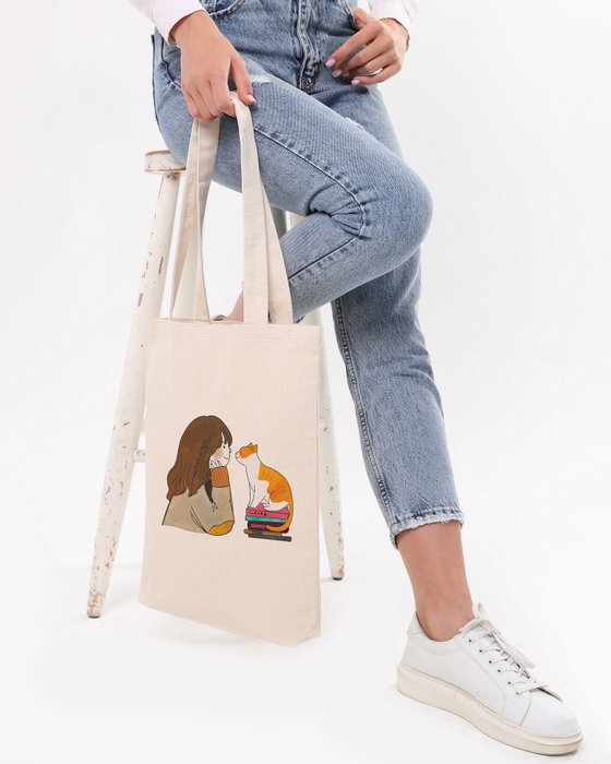 Zoozie Bags Bolso de mano 1160 100% Algodón Crema 35 x 40 x 8 cm